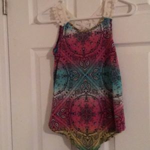 Cute girls flowy tank